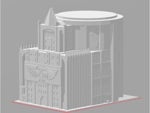 edificio administrativo 6mmepic scale40k de los edificios estructuras sci-fi gratuita scifi warhammer 40k 3d print model - Mito3D