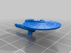 federal saladin-class destroyer toys games federation scifi starship trek 3d print model - Mito3D