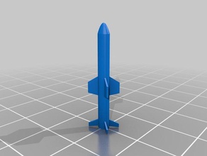 copie 1 144 échelle agm-84 harpoon anti-ship missile 3d print model - Mito3D