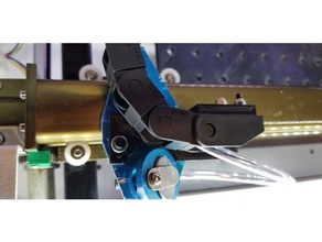 k40 laser engraver chain bar bracket air assist head lightobject 3d print model - Mito3D