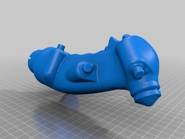 t-38 stick grip scans replicas 3D print model - Mito3D