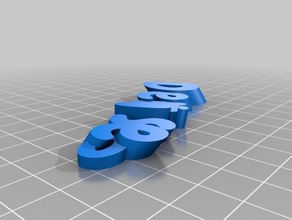 denise keyring keyfob kundengebundene 3d print model - Mito3D