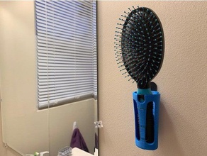 comb brush holder bathroom accessories sink hair dryer organization organizer toothbrush vanity 3d print model - Mito3D