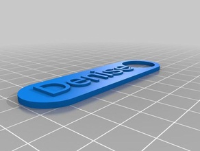 denise Anahtarlık özelleştirici özelleştirilmiş 3d print model - Mito3D