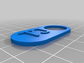 tj Anahtarlık özelleştirici özelleştirilmiş 3d print model - Mito3D