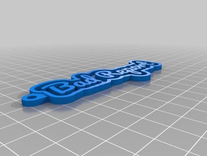 bad report keychains customized 3d print model - Mito3D