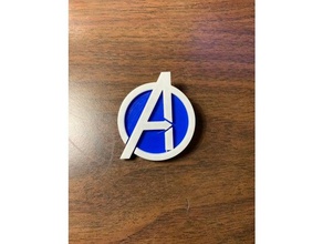 avengers pin coins badges 3d print model - Mito3D