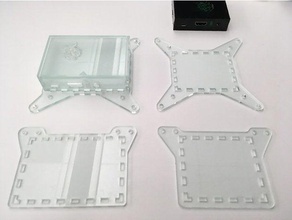 raspberry pi 3b caso vesa opzionale monti di montaggio 3d print model - Mito3D