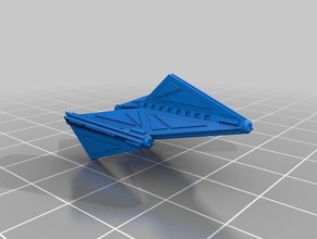 spidery battlecruiser toys games scifi starship tholian trek 3d print model - Mito3D