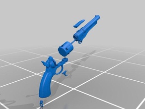 destiny 2 trust hand cannon 3d printing game weapon gun 3d print model - Mito3D