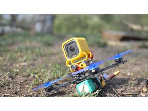 dampened gopro session mount reelsteady go rc vehicles 3d print model - Mito3D
