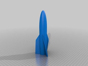 alternative rakete f&uumlr fusée playmobil 6187 jouet jeu accessoires 3d print model - Mito3D
