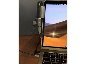 macbookpro 2016 usb key clip screen macbook pro holder stick 3d print model - Mito3D