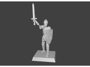 2 iskelet savaşçı minyatür versiyonu yaratıklar boardgame dnd fantezi krallar Savaşı kow masa üstü undead warhammer 3d print model - Mito3D