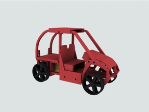 basic red car vehicles 3d print model - Mito3D