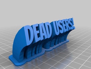 dead users office customized 3d print model - Mito3D