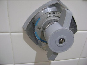 shower knob bathroom 3d print model - Mito3D