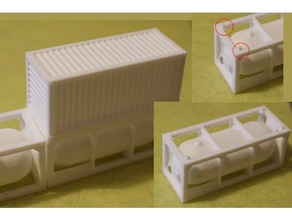 conteneurs ho empilables v4 véhicules 3d print model - Mito3D