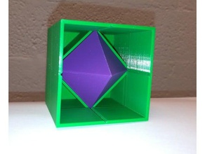 octaèdre cube hexaèdre les mathématiques art platonique double 3d print model - Mito3D