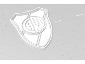 cookie cutter escudo river plate kitchen dining 3d print model - Mito3D