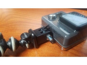 gopro adattatore per treppiede 14-20 hobby macchina fotografica di azione montaggio videocamera 3d print model - Mito3D
