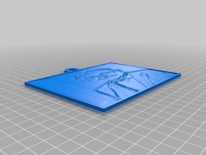 my customized lithopane thomas 2d art 3d print model - Mito3D