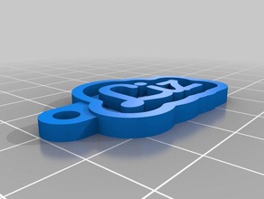 liz key chain your personal name keychains customized 3d print model - Mito3D
