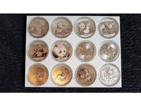 1 oz argento di moneta m&uumlnze titolare foglia acero, krugerrand wiener philharmoniker gioielli 3d print model - Mito3D