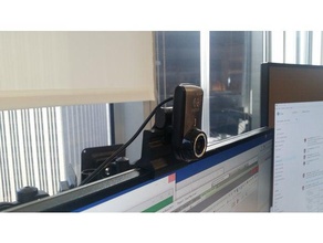 logitech quickcam pro mount dell u2717d 3d print model - Mito3D