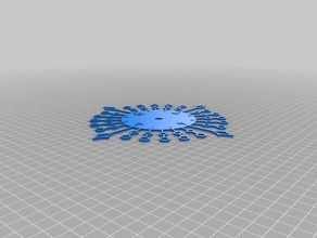 il mio design personalizzato per proprio sunburst clock arredamento 3d print model - Mito3D