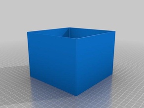 150x150x110h container organization customized 3d print model - Mito3D