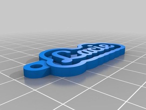 lacie de porte-clés personnalisé 3d print model - Mito3D