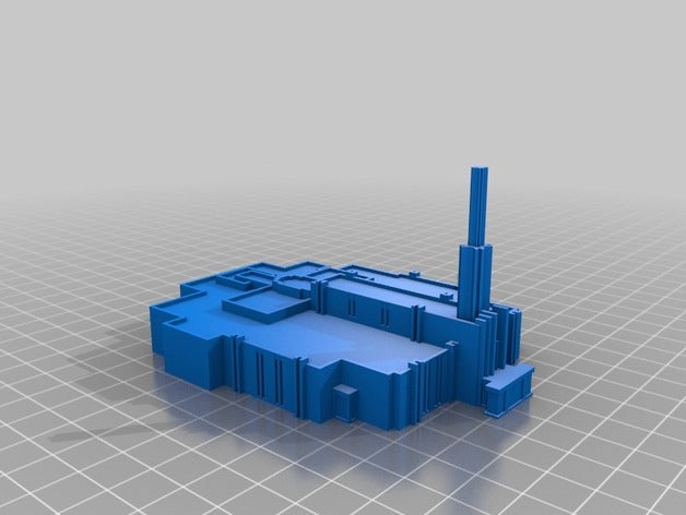 atlanta tempio di rilavorazione sculture lds temple mormon mormone tiny3dtemples tinymormontemples 3D print model - Mito3D