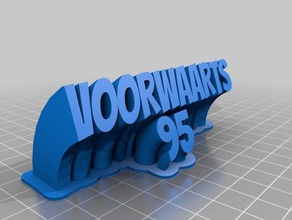 voorwaarts 95 office personalizzato 3d print model - Mito3D
