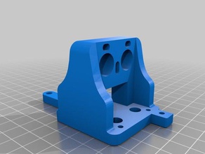 modified duel extruder mount 3d printer extruders 3d print model - Mito3D
