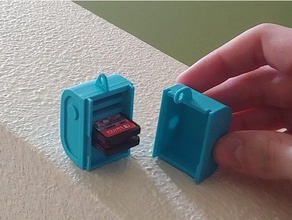 mudar o cartucho de caso suporte do chaveiro nintendo interruptor 3d print model - Mito3D
