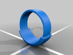 glados ring games portal wedding 3d print model - Mito3D