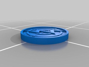 franklin badge - Zubehör earthbound super smash bros 3d print model - Mito3D