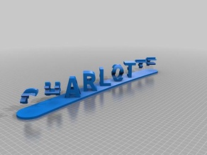 charlstar signs logos customized 3d print model - Mito3D