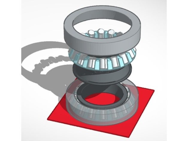 tapered roller bearing math art experimental mechanical 3D print model - Mito3D