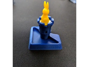 bunny Königreich sky tower token-Halter 3d print model - Mito3D