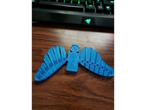 articulada anjo a figura enfeite de natal fidget fidget-brinquedo brinquedo ornamento brinquedos 3d print model - Mito3D