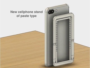 new cellphone stand paste type 3d print model - Mito3D
