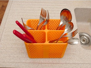 cutlery basket kitchen dining besteckkorb besteckkrbchen 3d print model - Mito3D