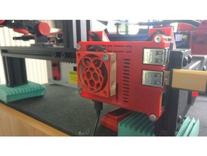 capot de ventilateur framboise 40mm 3d l'imprimante accessoires logo le du raspberry pi 3 cas 3d print model - Mito3D