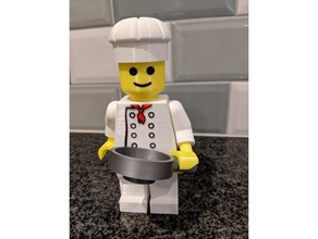 giant lego chef minifigure 3d print model - Mito3D