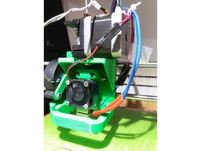 holder e3d v6 hotend printer parts cooling fan geeetech i3 pro 3d print model - Mito3D
