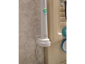 grapa-capaz de sonicare el cargador pared mounter v1 cuarto baño philips grapadora cepillo dientes titular 3d print model - Mito3D