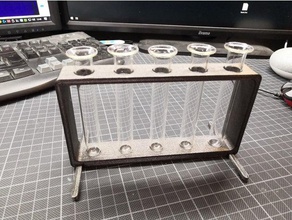 test tube rack 14mm diam biology biochemistry lab equipment science 3d print model - Mito3D