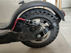 xiaomi m365 mudguard bracket simple strong diy scooter 3d print model - Mito3D